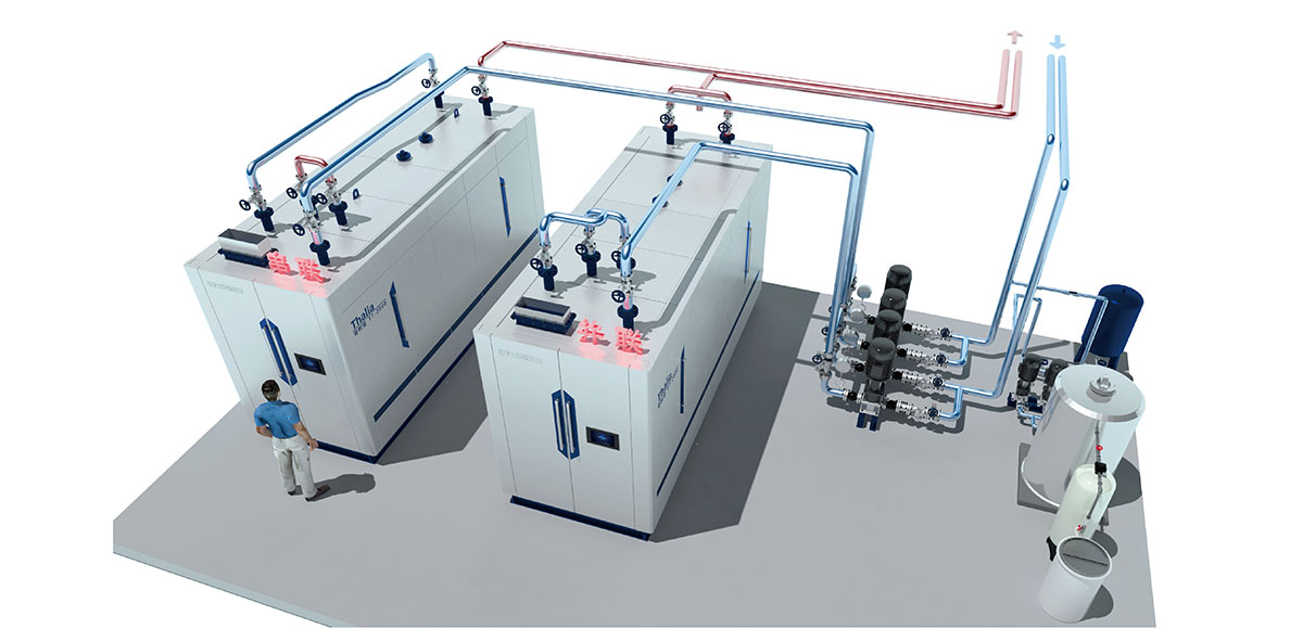 真空熱水鍋爐熱力圖